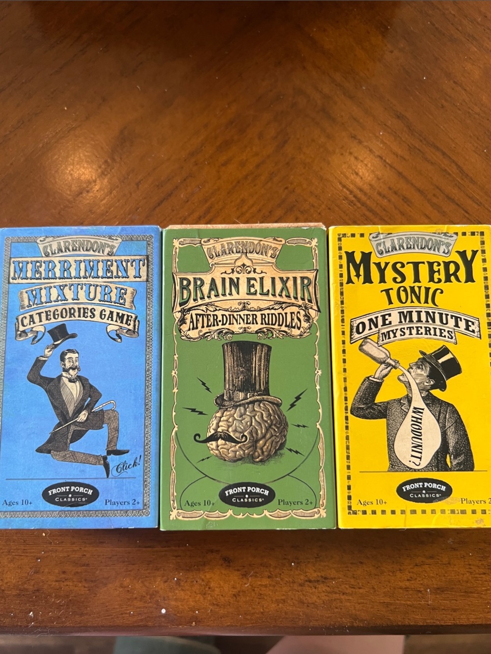 Vintage games 3 pack card games Calrendon’s Front Porch Classics